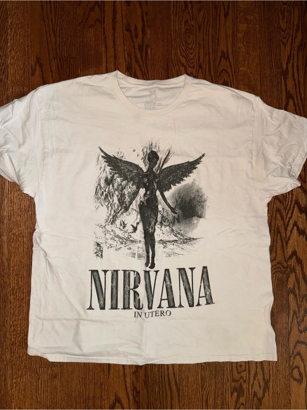 NIRVANA White Graphic 'In Utero' Kids Tee